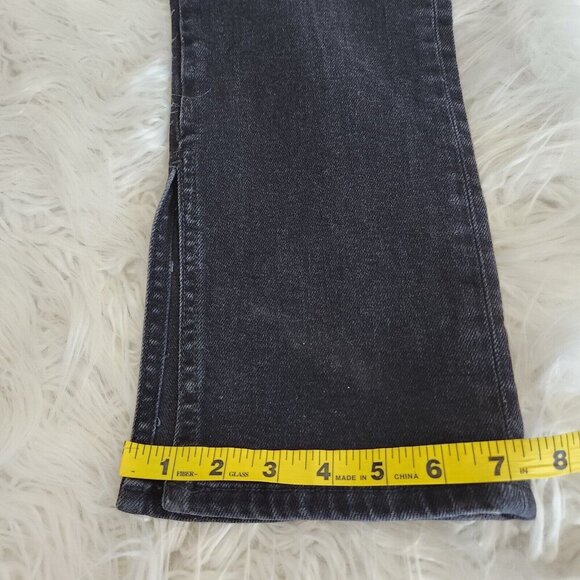 Anthropologie Pilcro Split Hem Straight Leg Jeans Women's 31‎ High Rise Black - Picture 15 of 16